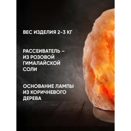 Salt lamp Ergopower ER 501, 220 V, 15 W, 2-3 kg-12