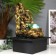 Three Elders with children and gold, 35x25x20 cm desktop fountain from the network
