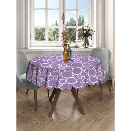 Tablecloth on the table "Wall of bubbles", round, Saten, d = 150 cm-2