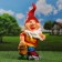 Garden figure "Dwarf with a bucket" 19x18x40cm