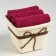 A set of terry decorative napkins Ethel "View 2" 30x30cm-3pcs, burgundy color, 100% cotton