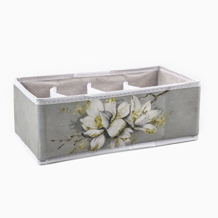 Organizer for storage, coffee for linen 8 cells "Flowers", 28 x 16 x 10 cm-1