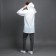 Rawlands adult shortened Look Inside, buttons, white color, size 42-48