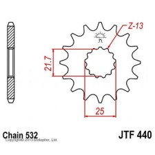 Leading star JT SPROCKETS 440.15, chain 532, 15 teeth