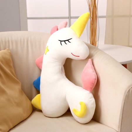 Soft toy "Unicorn", 45 cm, white color-3