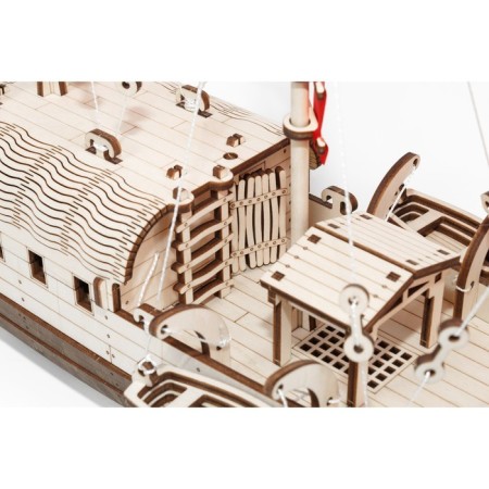 A prefabricated model of wood “Ship with sails. Junk"-2
