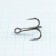 The hook of triple Volzhanka Treble Hook Stronger No. 1/0, 3 pcs