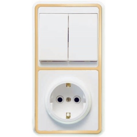 Block "Kuntsevo" 5832 BKVR-032 "Bella", 2 keys, socket, color gold