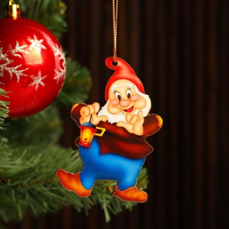 Toy on the Christmas tree "Character" Gnomik, 9.5x7cm