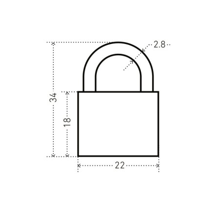 Castle for suitcases "Allur" BC1L-20, D = 2.8 mm, blue-2