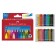 Faber-Castell wax crayons, 24 colors, trihedral, in cardboard packaging