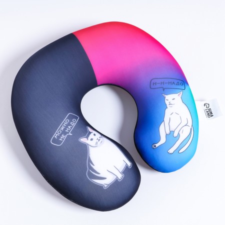Pillow for travel Antistress "Cats"-1