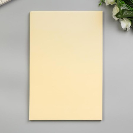 Foamiran "Cream" 2 mm (set of 5 sheets) A4 format format-2