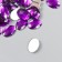 Decor for creativity Plastic "Rhinel Obv. Dark violet" set of 150 pcs 1x1.4 cm