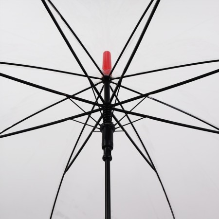 Umbrella - a semiautomatic “style” cane, 8 spokes, r = 51 cm, red color-5