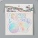 Sticker Plastic "Holography. Flowers" set 38 pcs 13x11.5x0.5 cm