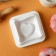 Form for baking and mousse desserts Konfinetta "Love in Square", silicone, 11.4 × 12 × 4.4 cm, white color