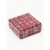 Playing bones, 1.6 x 1.6 cm, set 50 pcs, red