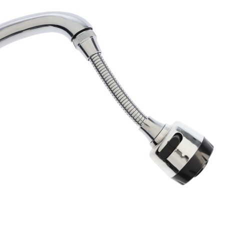 Zein aerator, stream adjustment, on a flexible hose, 190 mm, 2 modes, plastic, chrome/black-9