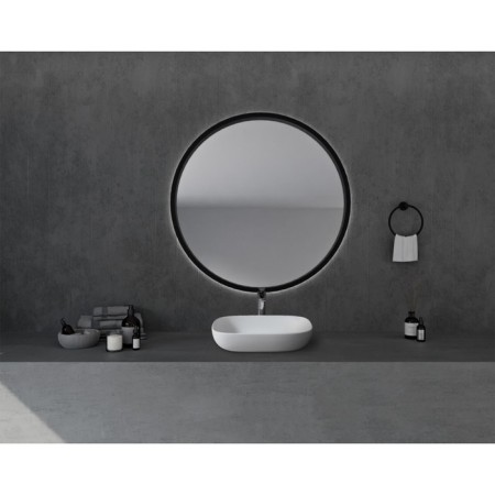 ABBER STEIN AS2620 sink, invoice, 600x400x130 mm, artificial stone, white-1