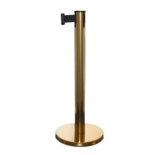 The fence stand is gold, with an exhaust ribbon-470 cm black, height-90cm, d-11cm, floor D-35cm