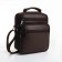 Male bag on lightning, long belt, brown color
