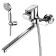 Lemark Point LM0351C bath mixer, with a flat surge 300 mm, color chromium