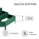 Glocked flowerbed, 3 tiers, d = 60–100–140 cm, h = 45 cm, green, Greengo