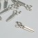 Decor Metal for creativity "Scissors" silver (A13717) 3.6x1.6 cm