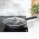 The “Tradition” pan, D = 24 cm, glass cover, removable handle, anti -stick coating, black color