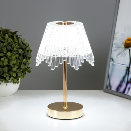 Table lamp sensory "Gina" LED 10W batter gold 16x16x28 cm-1