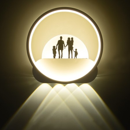 Bra "Family" LED 4000K 10WT -White 24x24x6cm-2
