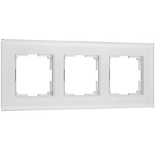 Frame for 3 posts Senso (white, glass Soft-Touch) W0033101