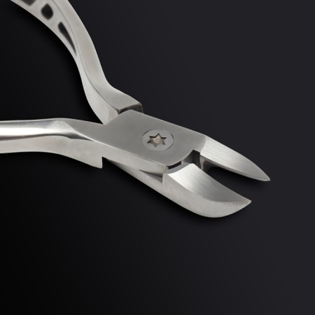 Pedicure nippers "Premium", hidden spring, 13 cm, blade length - 16 mm, silver color-8