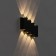 Facade lamp "Ray", FSD-012, 8 W, 3000K, 4 rays, IP65, 220 V, metal, black