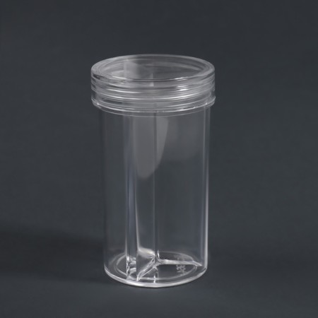 Organizer for decor, 3 sections, D - 4 × 7 cm, transparent-4