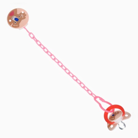 Set: nipple - a dummy with the holder of Koala, classic, +6 months, coral color-13