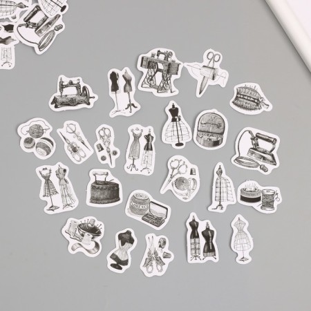 Stickers for creativity "Sewing accessories" set of 46 pcs 6.4x4.4 cm