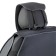 Frame caps for the front seats Car Performance, 2 pcs, Alcantara, Char