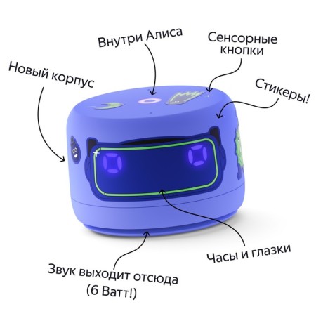 Smart Column "Yandex Station Light 2" (YndX-00026VIO), 6W, Wi-Fi, Alice on Yagpt, purple-5