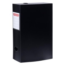 Archive box on the A4 Calligrata button, 70 mm, 800 μm, collapsible, black