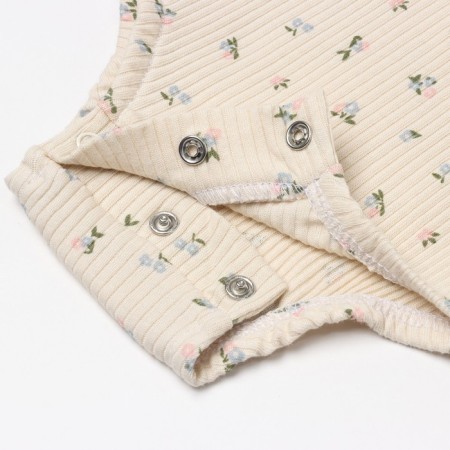 Body with a crumb sleeve I'm Wildflowers, height 68-74 cm, beige color-3