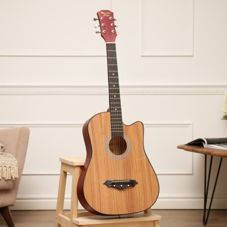 Acoustic guitar, tree color, 97cm, with a neckline