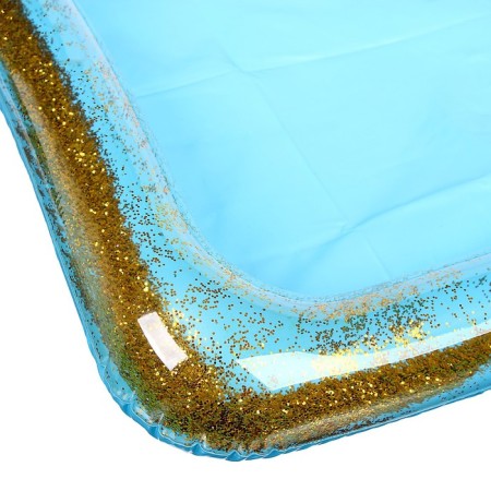 Inflatable sandbox with sparkles, 60x45 cm, blue color-3