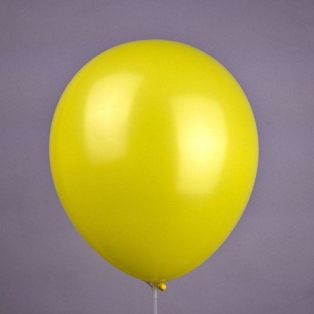 Latex ball 12 ", pastel, yellow color, set of 50 pcs.