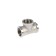 Zein tee, 1/2 ", internal carving, nickelized brass