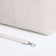 Luggage bag on lightning, 2 outer pockets, beige color