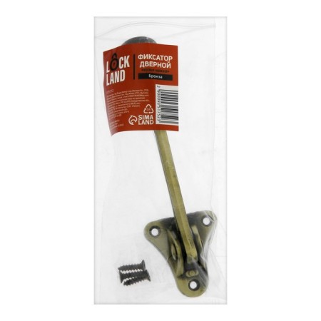 Door locker lock, "goat leg", bronze color-3