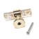 Handle button Cappio PK106, D = 12 mm, plastic, color transparent gold/gold