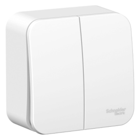 SE BLANCA switch, 6 A, 2 keys, IP20, invoice, white, Blnva065011